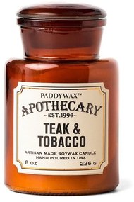 Κερί Σόγιας Αρωματικό Apothecary Teak And Tobacco 226gr Paddywax Soy Wax