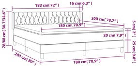 ΚΡΕΒΑΤΙ BOXSPRING ΜΕ ΣΤΡΩΜΑ ΣΚΟΥΡΟ ΜΠΛΕ 180X200 ΕΚ. ΒΕΛΟΥΔΙΝΟ 3131157