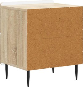 vidaXL Κομοδίνο 2 τεμ. Sonoma Δρυς 43 x 34,5 x 49,5 εκ