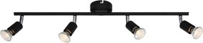 Σποτ Πολύφωτο Aca Trinity MC634BK4 Black Matt