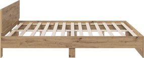 vidaXL Κρεβάτι με Κεφαλάρι Artisan Δρυς 200 x 200 cm