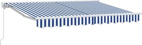 vidaXL Σκελετός Τέντας Μπλε και άσπρο 250 x 200 cm