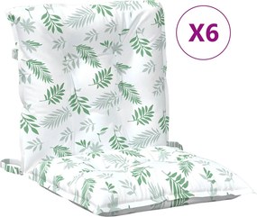 vidaXL Μαξιλάρι Εξωτερικού Χώρου 6 pcs Λευκό 100 x 50 x 7 cm Ύφασμα