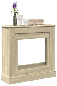 vidaXL Πλαίσιο Τζακιού Sonoma Δρυς 90x30x90 εκ. από Επεξ. Ξύλο