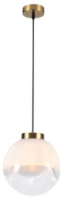 Φωτιστικό Οροφής Κρεμαστό Vana 4313600 E27 1xMax 40W 25x150cm Gold-Clear Viokef