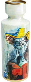 Βάζο Graffiti Art Πολύχρωμο Πορσελάνη 40x14x14 εκ. KARE+xκεραμικοxεκ - Μαύρο