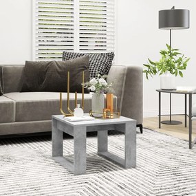 vidaXL Τραπέζι Βοηθητικό Γκρι Σκυρ. 50 x 50 x 35 εκ. από Επεξ. Ξύλο