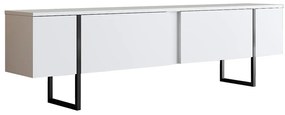 Έπιπλο Τηλεόρασης Luxe 618BLY1105 180x30x50cm White-Black