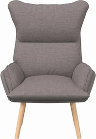 vidaXL Πολυθρόνα Taupe 69 x 74 x 93 εκ. Ύφασμα και Κόντρα Πλακέ