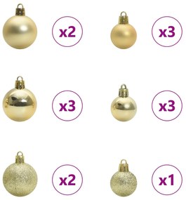 vidaXL Τεχνητό Χριστουγεννιάτικο Δέντρο Λευκό 120 cm PVC και Ατσάλι