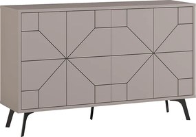 Μπουφές Dune Megapap χρώμα ανοιχτή μόκα 123x35x77,4εκ.