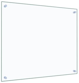 vidaXL Πλάτη Κουζίνας Διαφανής 70 x 60 εκ. από Ψημένο Γυαλί