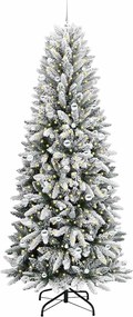vidaXL Τεχνητό Χριστουγεννιάτικο Δέντρο με 300 LED Λευκό 240 cm