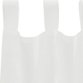 vidaXL Κουρτίνες Voile με βρόχους 2 τεμάχια Λευκό 140x245 cm