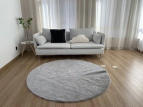 Χαλί Ροτόντα Φ160 Γουνάκι Felicity Silver Grey