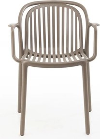 Πολυθρόνα Choho pp σε cappuccino απόχρωση 57x50x77