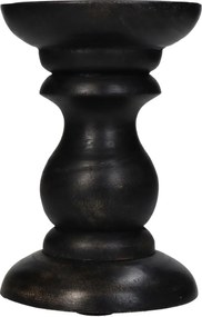 Κηροπήγιο ArteLibre Μαύρο Ξύλο 10x10x15cm