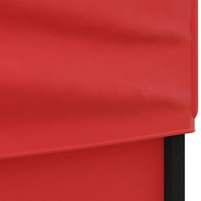 vidaXL Τέντα Εκδηλώσεων Πτυσσόμενη με Πλαϊνά Τοιχώματα Κόκκινη 3x3 μ.