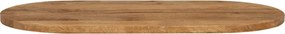 vidaXL Επιφάνεια Τραπεζιού Οβάλ 140x60x2,5 εκ. Μασίφ Ξύλο Μάνγκο