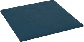 vidaXL Κεφαλάρι Τοίχου 12 pcs Μπλε Βελούδο