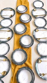 Dinner Set (24 Pieces) Albertus 24YT - White, Anthracite White
Anthracite