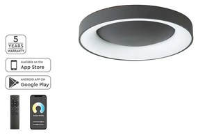 Φωτιστικό Οροφής Home Lighting Amaya 77-8153 Μαύρο Smart