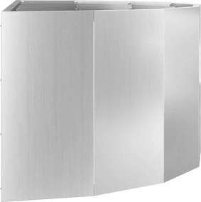 vidaXL Γλάστρα Ασημί 90 x 45 x 35 cm Επικαλυμμένος Χάλυβας