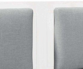 vidaXL Κεφαλάρι Άλλο Λευκό 150 cm Μασίφ ξύλο πεύκου