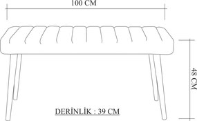Τραπεζαρία 3τμχ Πεύκο Atlantic / Σκούρο Μπλε COSTA 120x75x75