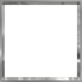 vidaXL Περίγραμμα γκαζόν 6 pcs Ασημί 50 x 50 x 13 εκ