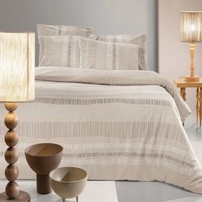 Σετ Σεντόνια Φανελένια Υπέρδιπλα 240x265 Nuvola Taupe 5206480672705