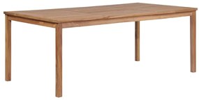 vidaXL Τραπέζι Κήπου 200 x 100 x 77 εκ. από Μασίφ Ξύλο Teak