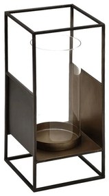 Κηροπήγιο 157-124-036 18x18x39cm Bronze Metal