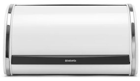 Brabantia 1003254 Ψωμιέρα με Καπάκι Μεταλλική Roll Top, White