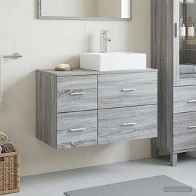 vidaXL Σετ Επίπλων Μπάνιου 2 τμχ. Γκρι Sonoma Επεξεργασμένο Ξύλο
