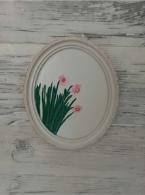 Stewehome οβάλ διακοσμητικό τοίχου από πέτρα 21x17 cm