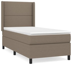 ΚΡΕΒΑΤΙ BOXSPRING ΜΕ ΣΤΡΩΜΑ TAUPE 90X190 ΕΚ.ΥΦΑΣΜΑΤΙΝΟ 3131317