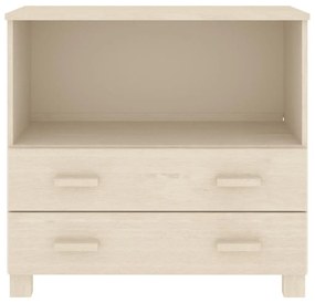 vidaXL Ντουλάπι HAMAR Καφέ Μελί 85 x 35 x 80 εκ. Μασίφ Ξύλο Πεύκου