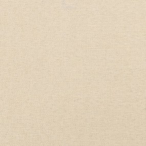 Κεφαλάρι με Πτερύγια Κρεμ 163x23x78/88 εκ. Υφασμάτινο - Κρεμ