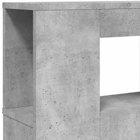 vidaXL Κεφαλάρι Κρεβατιού με LED Γκρι Σκυροδέματος 200x18,5x103,5 εκ