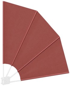 vidaXL Αδιάφανο σκίαστρο μπαλκονιού Τερακότα 115 x 115 εκ ύφασμα