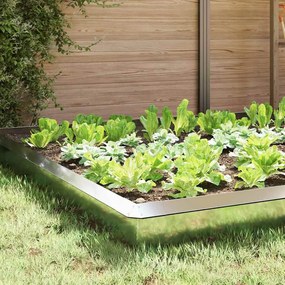 vidaXL Φράχτες με σαλιγκάρια 16 pcs Ασημί Επικαλυμμένος Χάλυβας