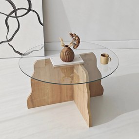 Coffee Table Butterfly - Sapphire Oak, Transparent Sapphire Oak
Transparent