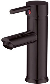 Μπαταρία Νιπτήρος Rota 38-3002 Με Κλικ Black Mat Gloria Metal