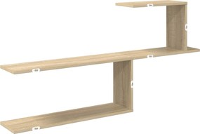 vidaXL Ράφι Τοίχου Sonoma Δρυς 122 x 18 x 60 εκ. Επεξεργασμένο Ξύλο