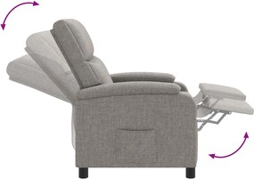 vidaXL Κάθισμα μασάζ Taupe Ύφασμα