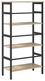 vidaXL Ράφι Βιβλίων Δρύς Sonoma 60 x 29,5 x 115 εκ Επεξεργασμένο ξύλο