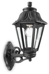 Φωτιστικό Τοίχου-Απλίκα Anna 101491 22x27,5x45cm 1xE27 23W Black Ideal Lux