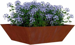 vidaXL Γλάστρα Κήπου 5 pcs Σκ rusty 50 x 50 x 15 cm