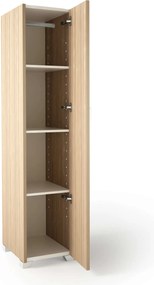 Ντουλάπα μονόφυλλη σε χρώμα δρυς 48x50x180
